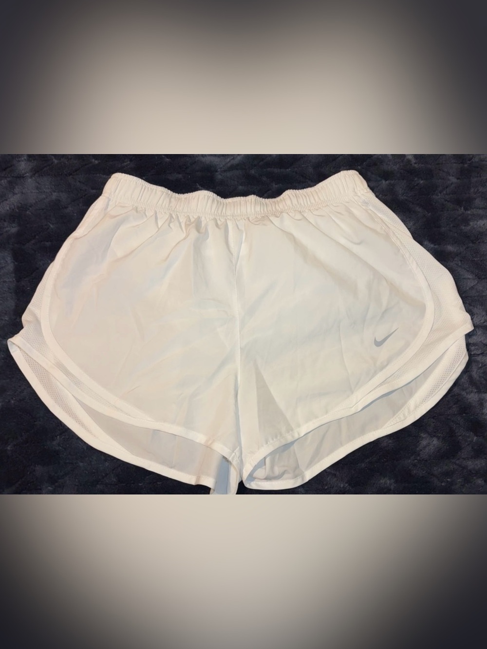 Nike White Women's Athletic Shorts with Elastic Waist